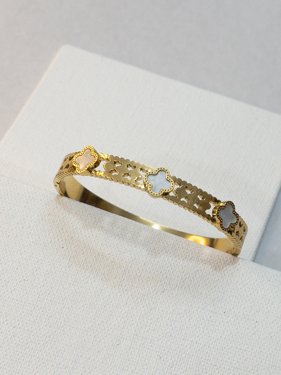 White Camelia Bracelet