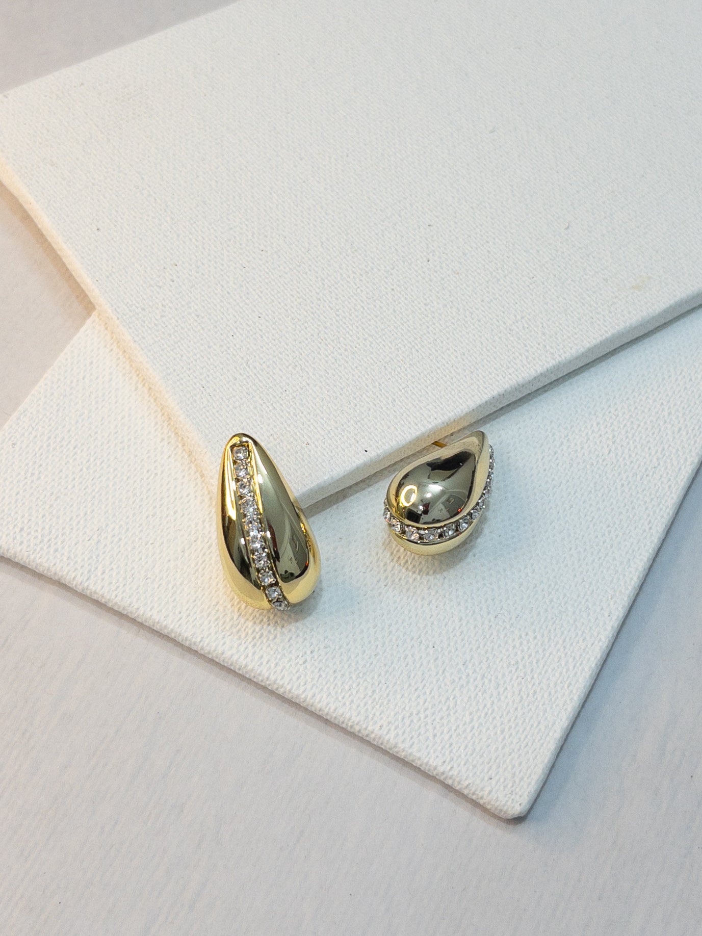 Diamond Tear Drop Earrings