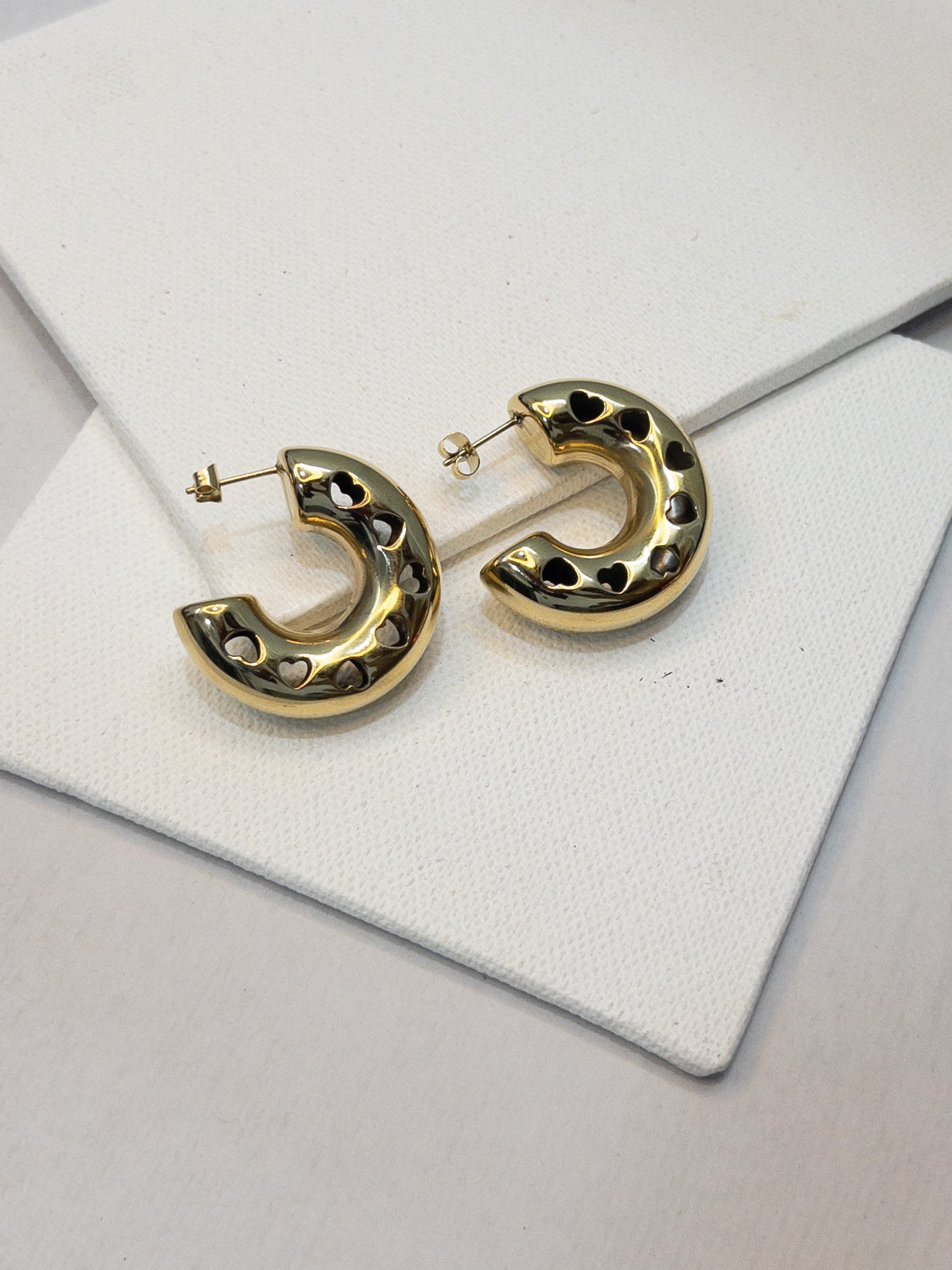 Little Heart Big Hoop Earrings
