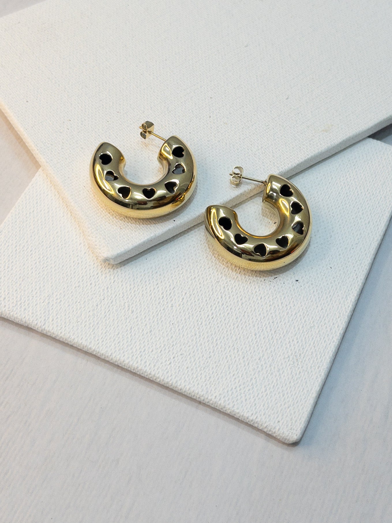 Little Heart Big Hoop Earrings