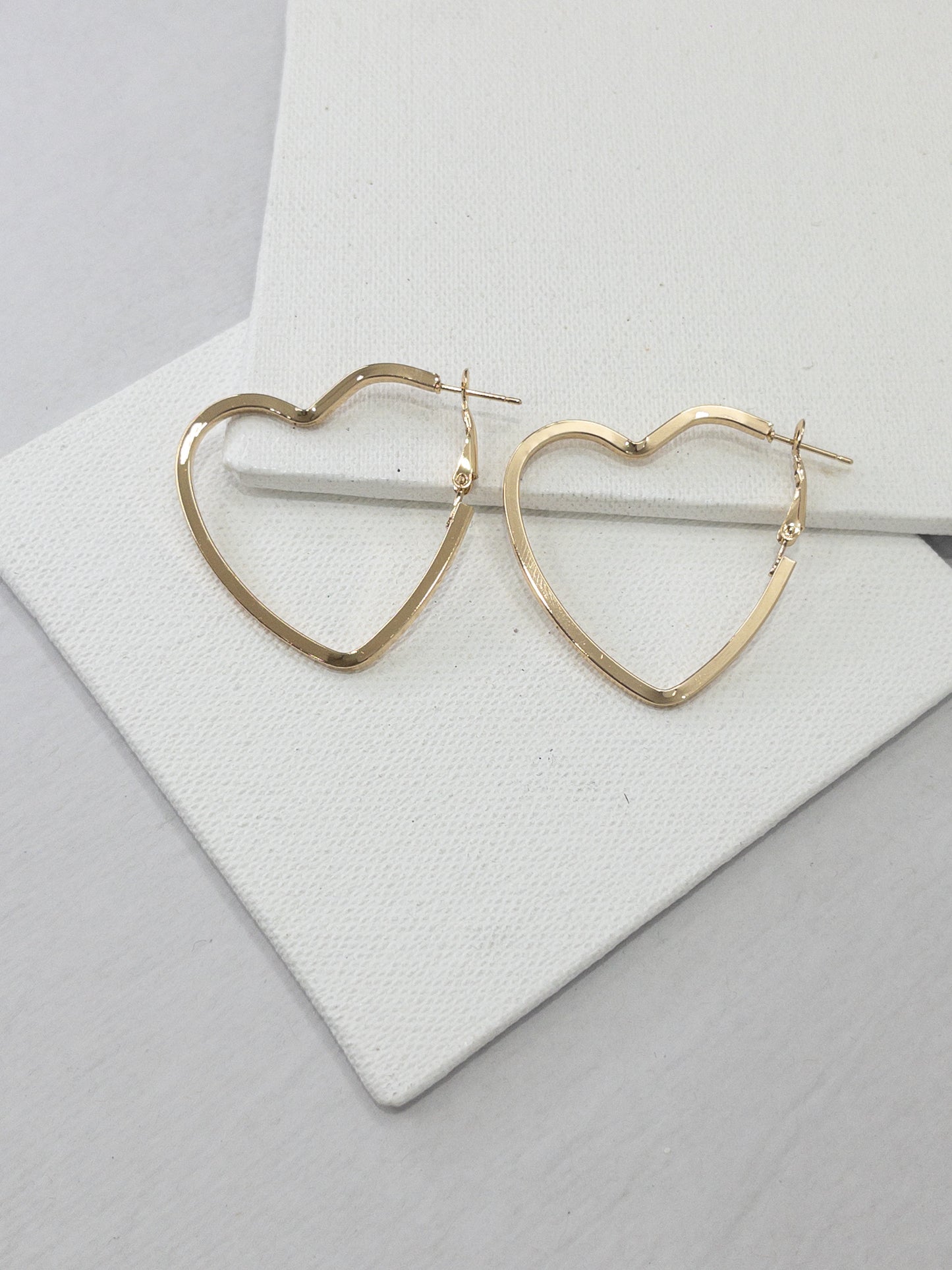 All day Heart hoop Earrings