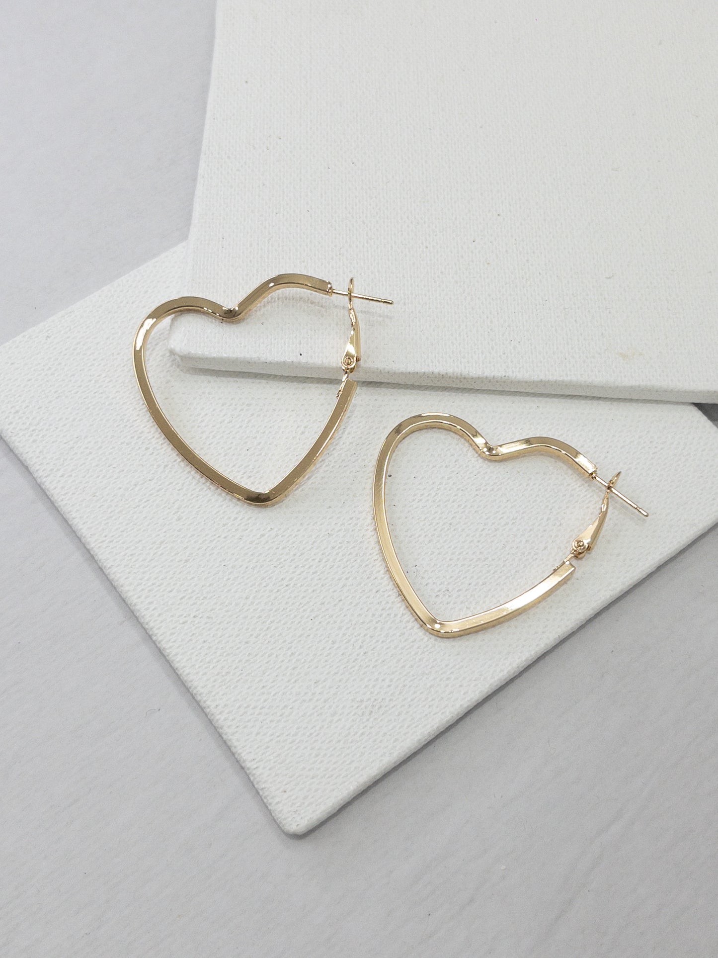 All day Heart hoop Earrings