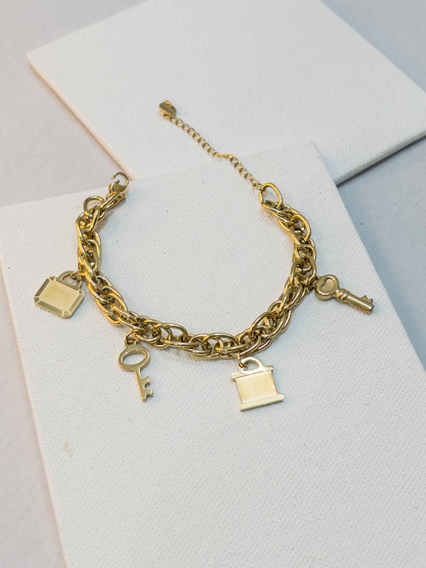 Lock & key Charm Bracelet