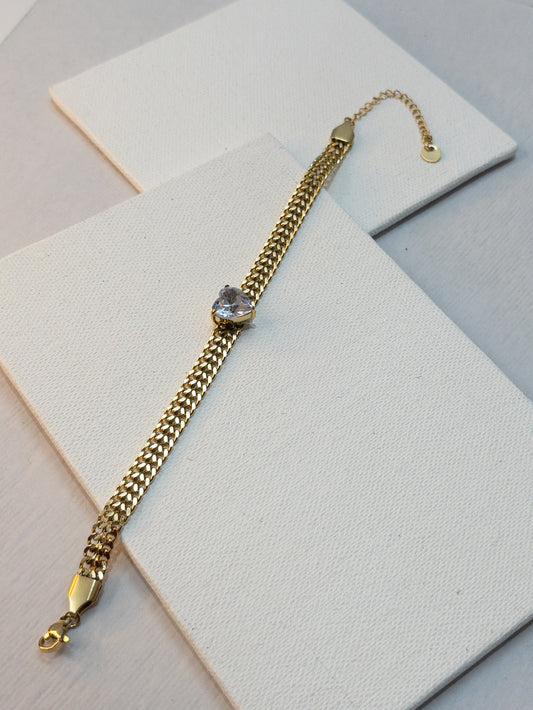 Diamond Charm Bracelet