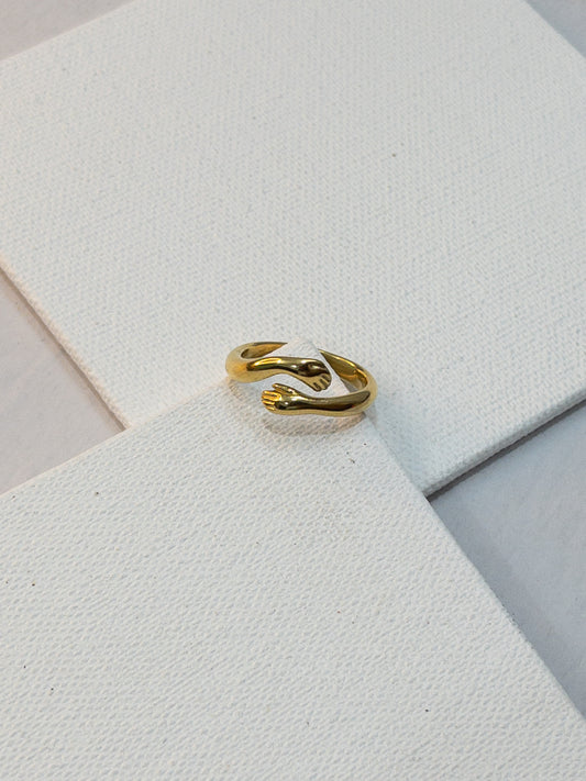 Hugging Hands Ring