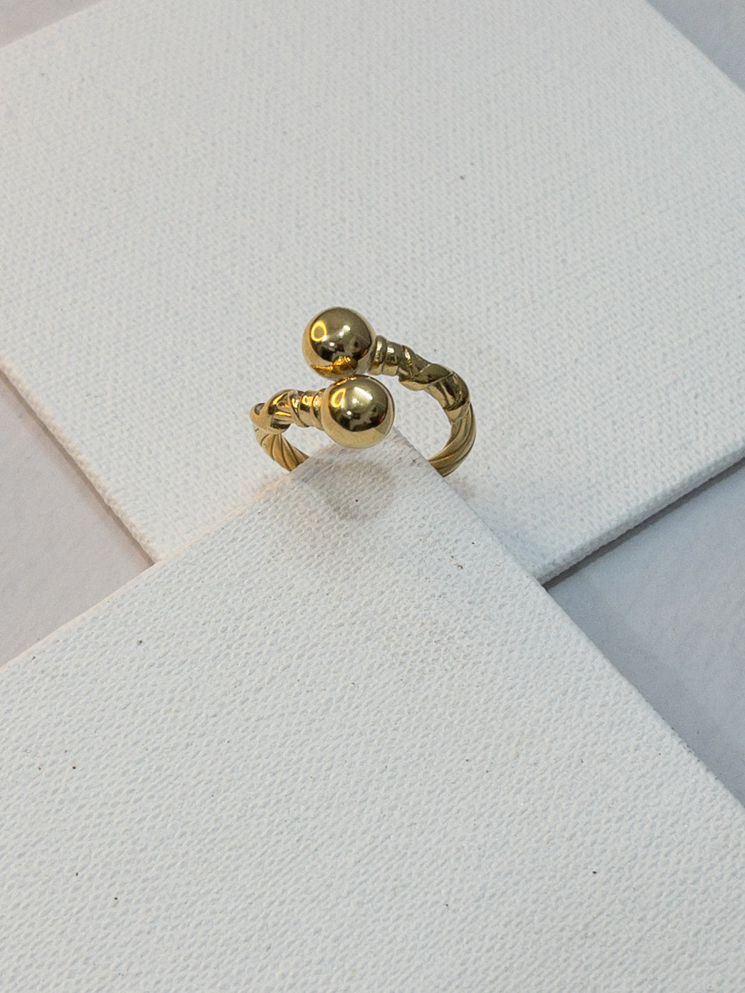 Adjustable Chunky Balls Ring
