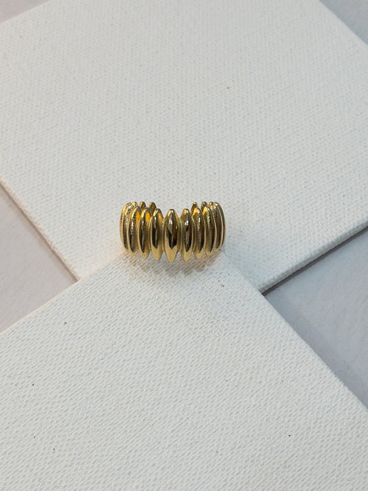 Ribbed Adjustable Ring