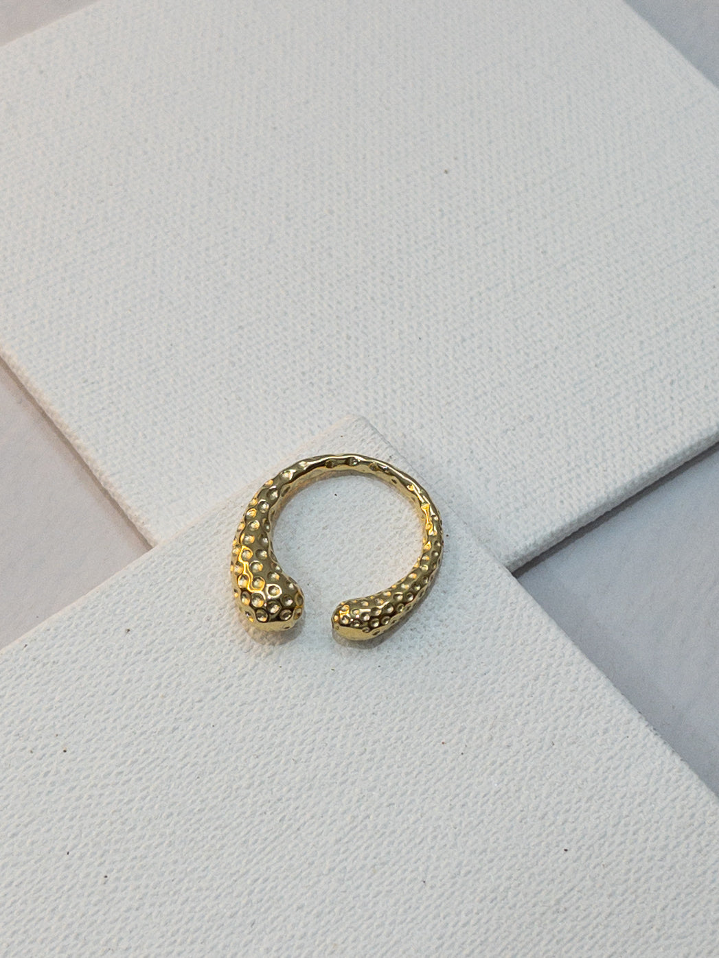 Hammered adjustable Ring