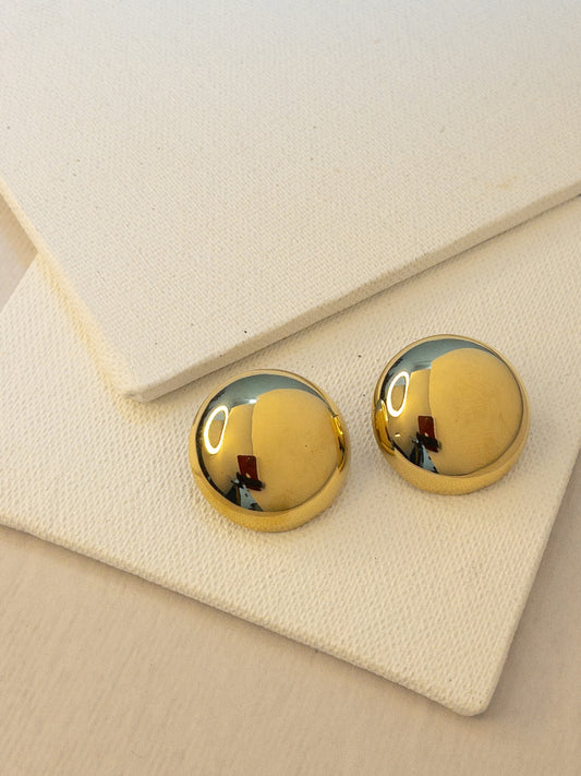 Vintage Button Earrings
