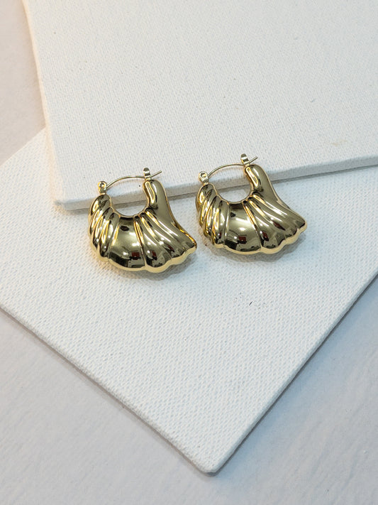 Half FisherWomen Hoop Earrings