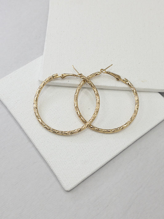 All day round Hoop Earrings