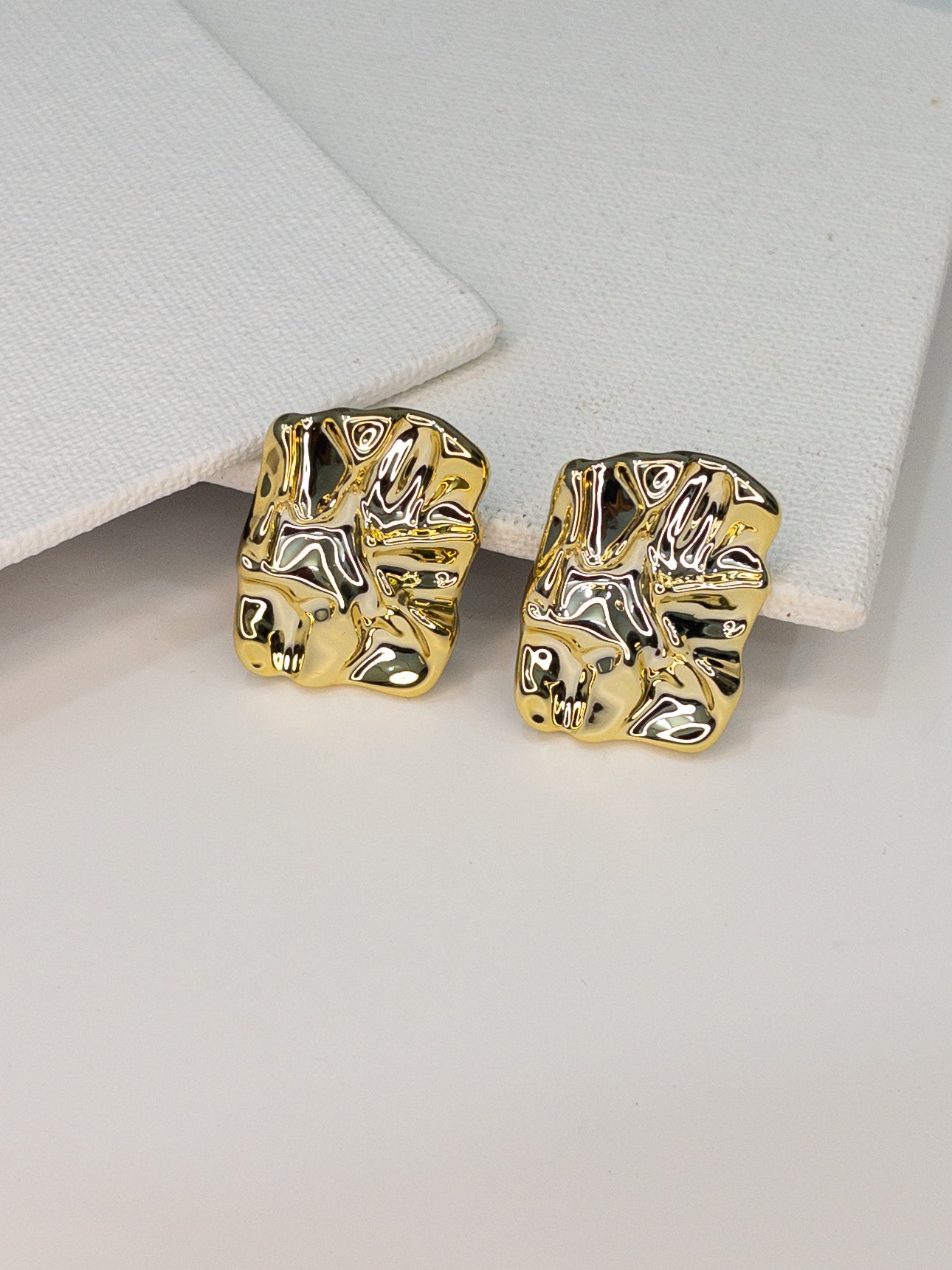 Golden Foil Earrings