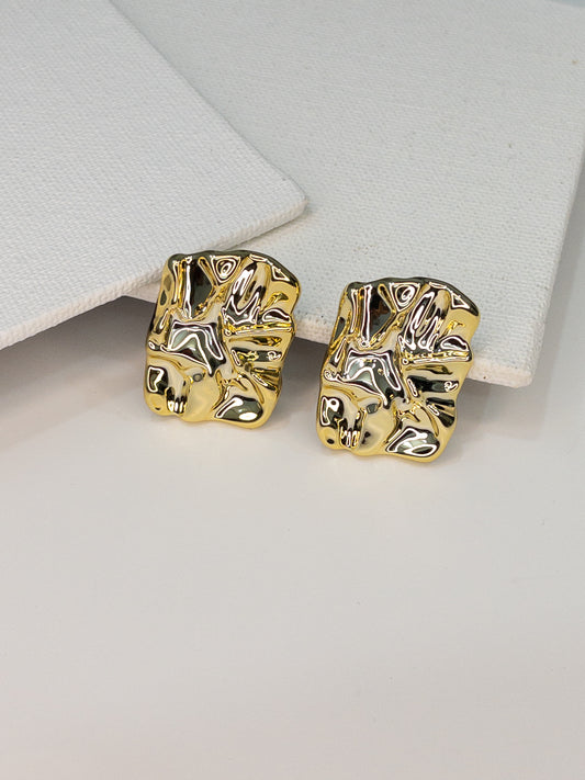 Golden Foil Earrings