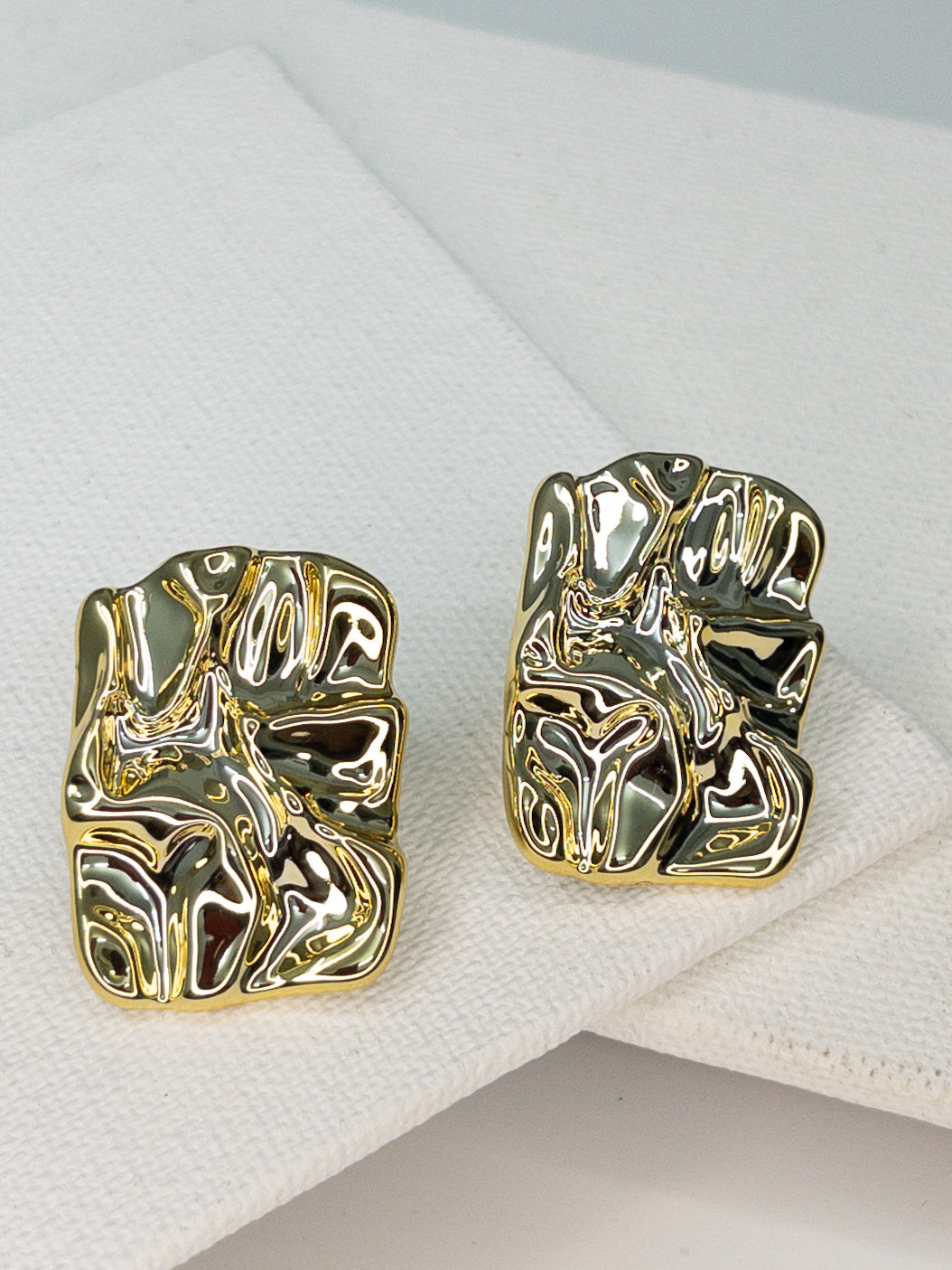Golden Foil Earrings